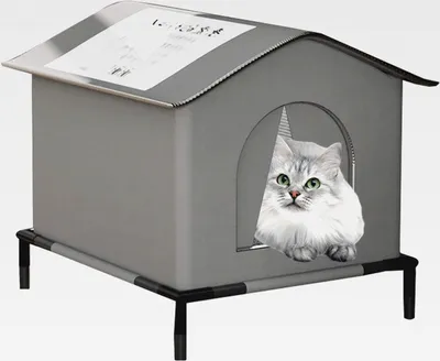 Produktbild von Katzenhaus,Wasserdichtes Wärmeisoliertes Tierheim Für Streunerkatzen | Gemütliches Tierheim Für Balkon Garage Hof Terrasse Mit Außenisolation