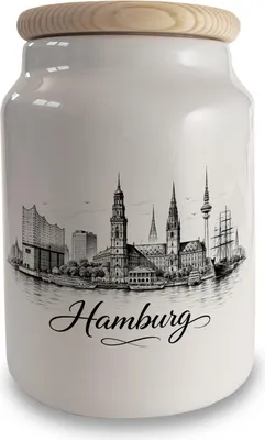 Produktbild von Skyline Hamburg Stadtsilhouette Keksdose