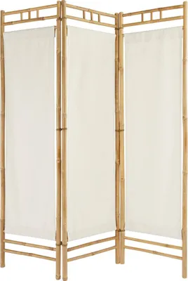 Produktbild von Paravent "kalel" bambus weiß 170x135,5x3cm  - Atmosphera créateur d'intérieur