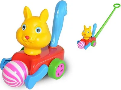 Zdjęcie produktu dla pchacz WIEWIÓRKA Z PIŁKĄ 34069
