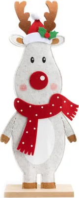 Produktbild von TrendLine Weihnachtsaufsteller Rentier 60 x 23 cm weiß-rot