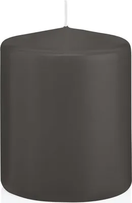 Produktbild von Wiedemann Stumpenkerzen Grau 100 x Ø 78 mm, 8 Stück
