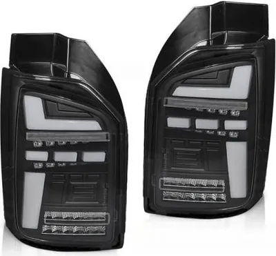 Produktbild von Voll LED Lightbar Rückleuchten für VW T6 15-19 Schwarz (Heckklappe / Halogen)