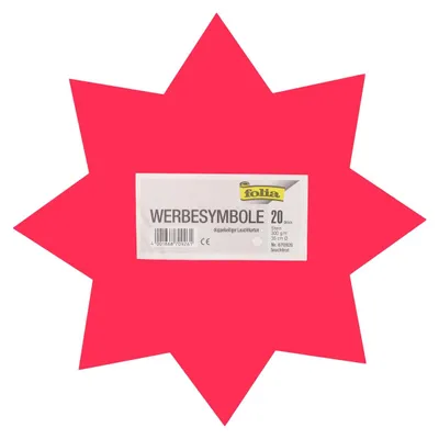 Produktbild von Werbe-Stern 35cm 20 Stück Leuchtrot