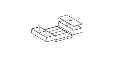 Productafbeelding van Geberit 502349001 Set inleglade, breedte: 60 cm