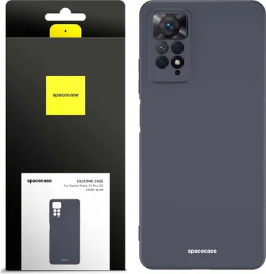 Image de Coque en silicone SPACECASE Coque en silicone pour Xiaomi Mi Note 11 Pro 5G Noir
