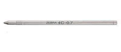 Náplň do guľôčkových pier, 0,24 mm, ZEBRA "4C", modrá