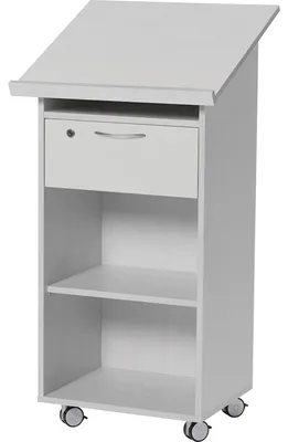 Produktbild von Stehpult Laudatus 600x1.200x525mm Schub lichtgrau
