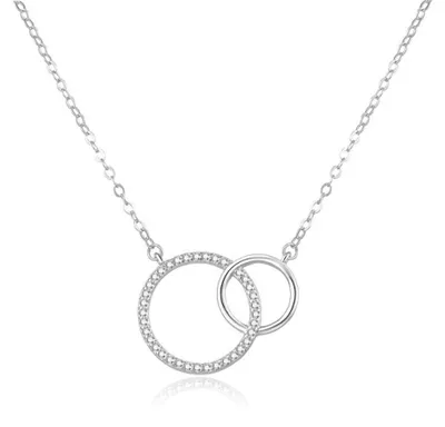 Image de Collier en argent avec anneaux AGS1157/47