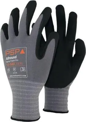 Produktbild von PSP All-round Arbeitshandschuhe Schwarz 10-580 Größe 11 (12 Paar)