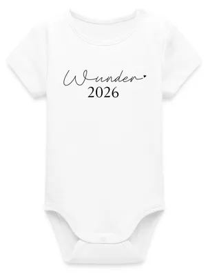 Produktbild von Spreadshirt Wunder 2026 | Baby 2026  Kurzarm Baby Body, 12-18 Months, Weiß
