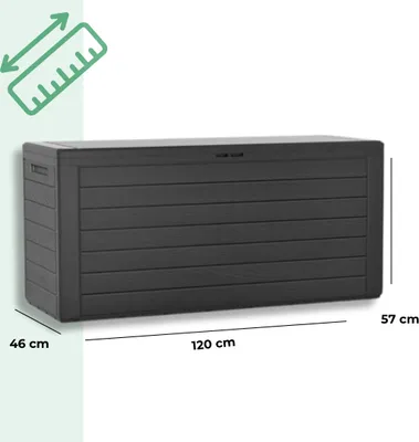 Image de Coffre de jardin WOODEBOX - anthracite
