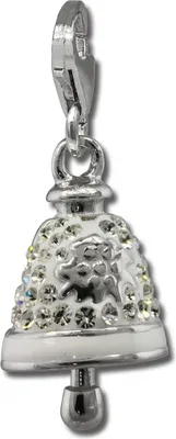 Image de SilberDream Femme Charm cloche zircon blanc Pendentif à breloques 925 argent D2GSC575W