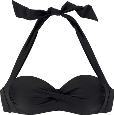 Produktbild von LASCANA Bügel-Bandeau-Bikini-Top Lolo schwarz Größe 44 Cup E