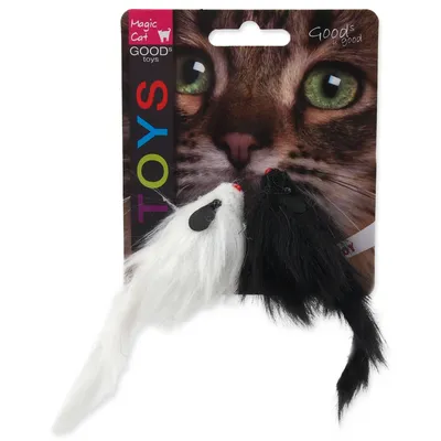 Produktbild von Magic Cat Spielzeug Plüschmaus rasselnd 11cm 2 Stück