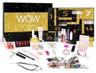 Productafbeelding van Adventskalender 2025: Make-up set met 24 lippenstiften in verschillende kleuren. #E