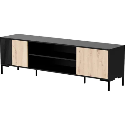 Obrázek produktu pro Komoda RTV CIMER 07 černý / dub artisan