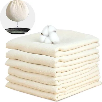 Produktbild von Famanu wiederverwendbare Lebensmittelnetze - 6 Stück 50x50 cm Baumwollfiltertücher