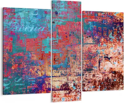 Produktbild von Bild auf Leinwand - Leinwandbild - Graffiti modern - 95x80cm - Wand Bild - Wanddeko - Wandbilder - Leinwanddruck - Bilder - Kunstdruck - Wanddekoration - Leinwand bilder - Wandkunst - CB95x80-3648