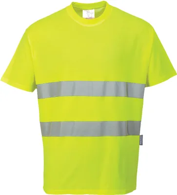 Image de Portwest S172 Baumwoll- Comfort-T-Shirt Yellow Gr. 4XL