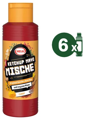 Produktbild von HELA Ketchup-Mayo-Mische Curry 6x 300ml Sauce Gewürzketchup & Mayonnaise