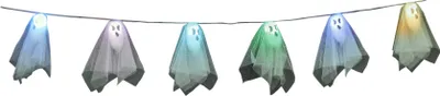 Produktbild von Halloween Dekoration - Geister Lichterkette (6 Geister, 170cm) Deko Gespenster