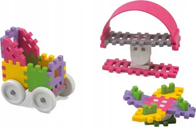 Productafbeelding van Marioinex Mini Wafel - 35 Stuks Constructor Roze
