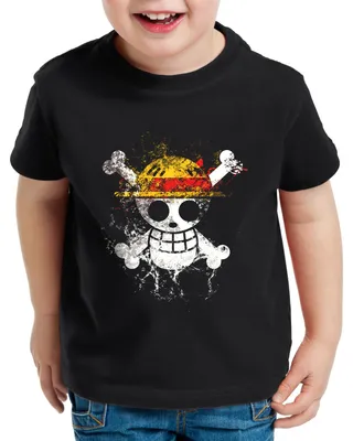 Produktbild von style3 Jholly Roger Splatter T-Shirt für Kinder
