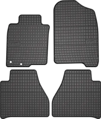 Produktbild von Gummi-Fußmatten für Nissan Navara IV 2014-2022 – 4-tlg, Schwarz, passgenau