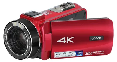 Produktbild von ORDRO HDR-Z88 4K-Digitalvideokamera, 30-MP-Camcorder, DV-Recorder, 3,0-Zoll-IPS-Touchscreen, 10-facher optischer Zoom, Autofokus, WLAN-Verbindung, Zeitlupe