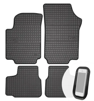 Productafbeelding van moto-MOLTICO rubberen vloermatten voor auto, set van 4 stuks, geschikt voor gebruik bij alle weersomstandigheden - passend voor VW Up, Seat MII, Skoda Citigo vanaf 2011