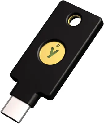 Produktbild von Yubico YubiKey 5C NFC, Android, Windows 10, iOS, No Batteries Required, Schwarz, 4096-bit RSA, 2048-bit RSA, Google account, Microsoft account, Salesforce.com, AWS Identity and Access Management (IAM), Centrify, Duo Security, Google Cloud Identity, ...