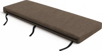 Zdjęcie produktu dla Poduszka na ławkę 220×25×3 cm - Poduszka na ławkę do domu, na taras i patio | Poduszka do siedzenia wewnątrz z paskami mocującymi | Kolor poduszki na ławkę: Savana ciemny [133]