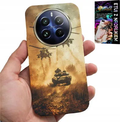 Obrázek produktu pro Pouzdro pro Realme 12 Pro+ - Vojenský vrtulník Tank Militaria Case