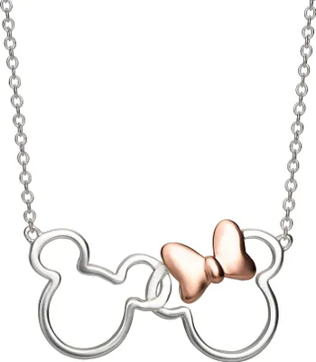 Produktbild von Disney Mickey & Minnie Halskette Silber