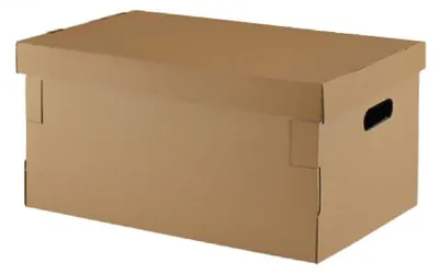 Produktbild von Karton zum Selbstaufbau mit Deckel, 5 Stück, 30 x 22,5 x 12,1 cm