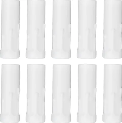 Produktbild von 10 Stück E14 Metallrohre für Kerzenlampenfassungen, Lampenfüße, Beleuchtungszubehör, 25 x 80 mm