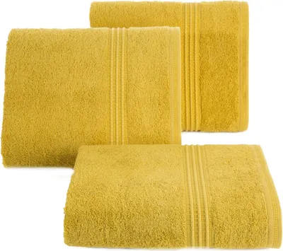 Obrázok produktu pre Uterák 50x90 cm horčicová bavlna s lemovaním