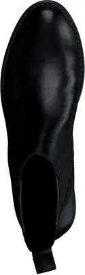 Produktbild von MARCO TOZZI Damen Stiefelette Leder Chelsea Boot flach Stretch 2-25366-41, Größe:39 EU, Farbe:Schwarz