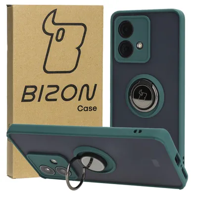 Produktbild von Schutzhülle für Motorola Edge 40 Neo, Bizon Case Hybrid Ring, Dunkelgrün