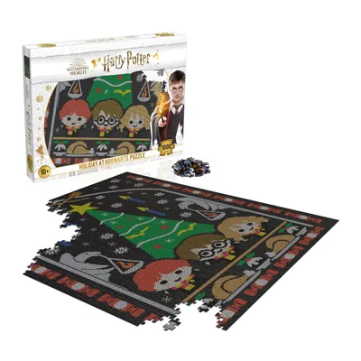 Zdjęcie produktu dla Harry Potter - Puzzle 1000 elementów w ozdobnym pudełku (Holidays at Hogwarts)
