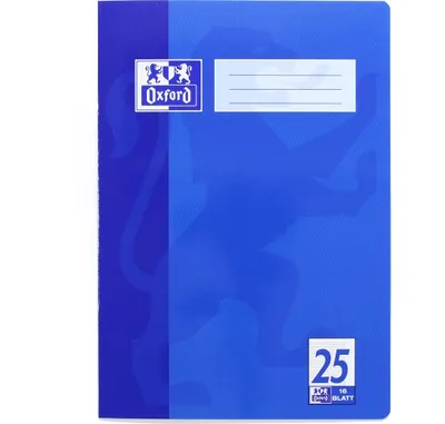 Produktbild von Oxford Schulheft DIN A4 Lineatur 25 / liniert 16 Blatt