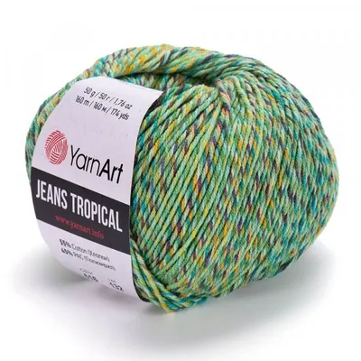 Produktbild von Yarn Art Jeans Tropical 616 Multi Strickgarn