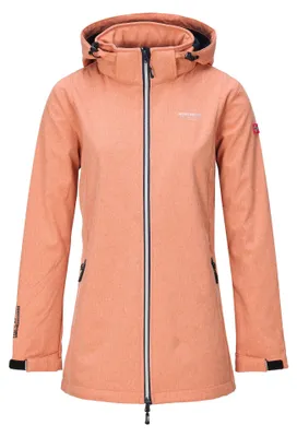 Produktbild von Nordberg RONDA - Damen-Softshell-Sommerjacke für Outdoor-Aktivitäten - Orange Melange - Größe L
