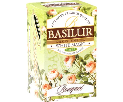 Zdjęcie produktu dla Basilur WHITE MAGIC herbata zielona MILK OOLONG - 25x1,5g