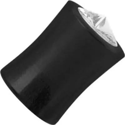 Immagine prodotto di Orecchio carne di corno di bufalo nero Piercing Plug pietra di cristallo bianco - 8 mm