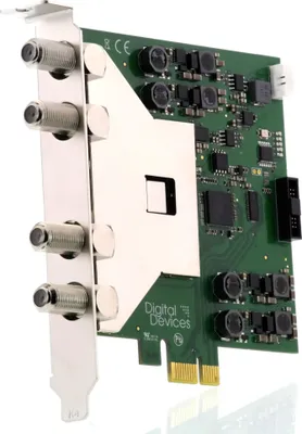Produktbild von Digital Devices Max S8X TV Karte PCIe Quad/Octo DVB-S2/DVB-S2X Full Spectrum Sat>IP Server