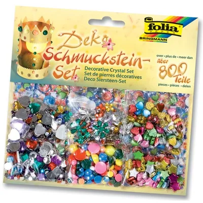 Immagine prodotto di folia Schmucksteine-Set, ber 800 Teile sortiert