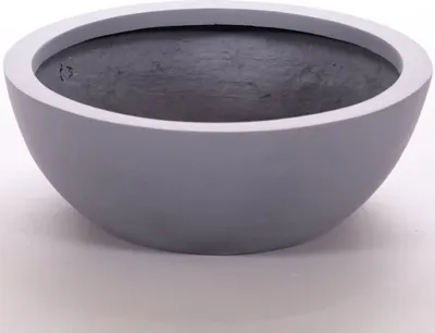 Produktbild von Elegant Einrichten | Pflanzkübel | Fiberglas | rund | D34xH12cm | grau.