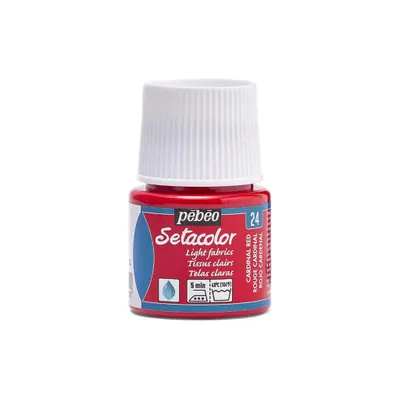 Immagine prodotto di Pébéo Setacolor tessuti brillanti, 45 ml, rosso cardinale